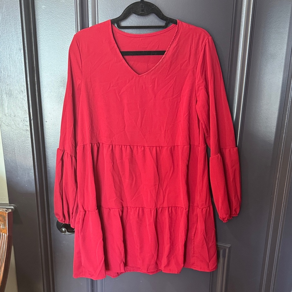 Elegant Red Women's Top